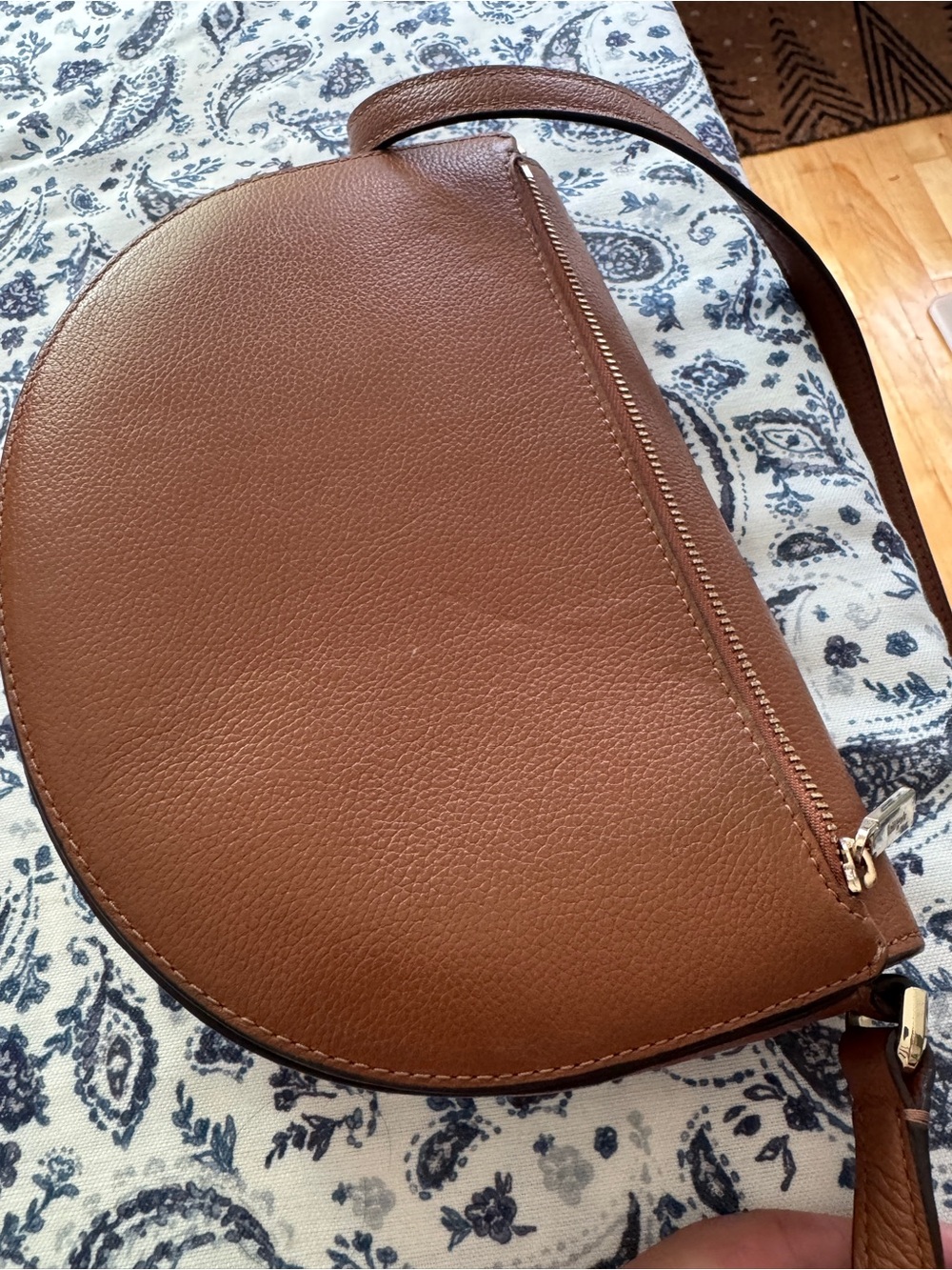 kate spade tan leather saddle crossbody - Picture 4 of 10